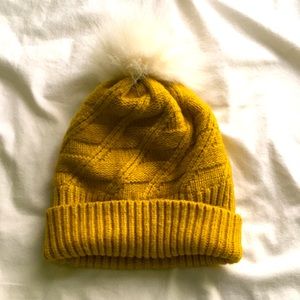 Mustard yellow hat